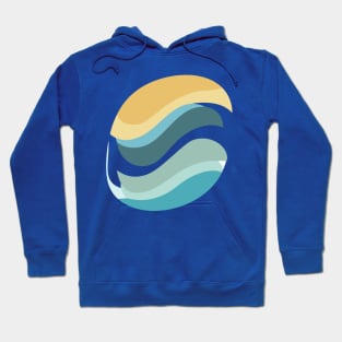 soothing waves design Hoodie